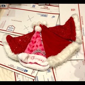 ❤️BUNDLE of 4 Christmas Xmas Hats Red Pink